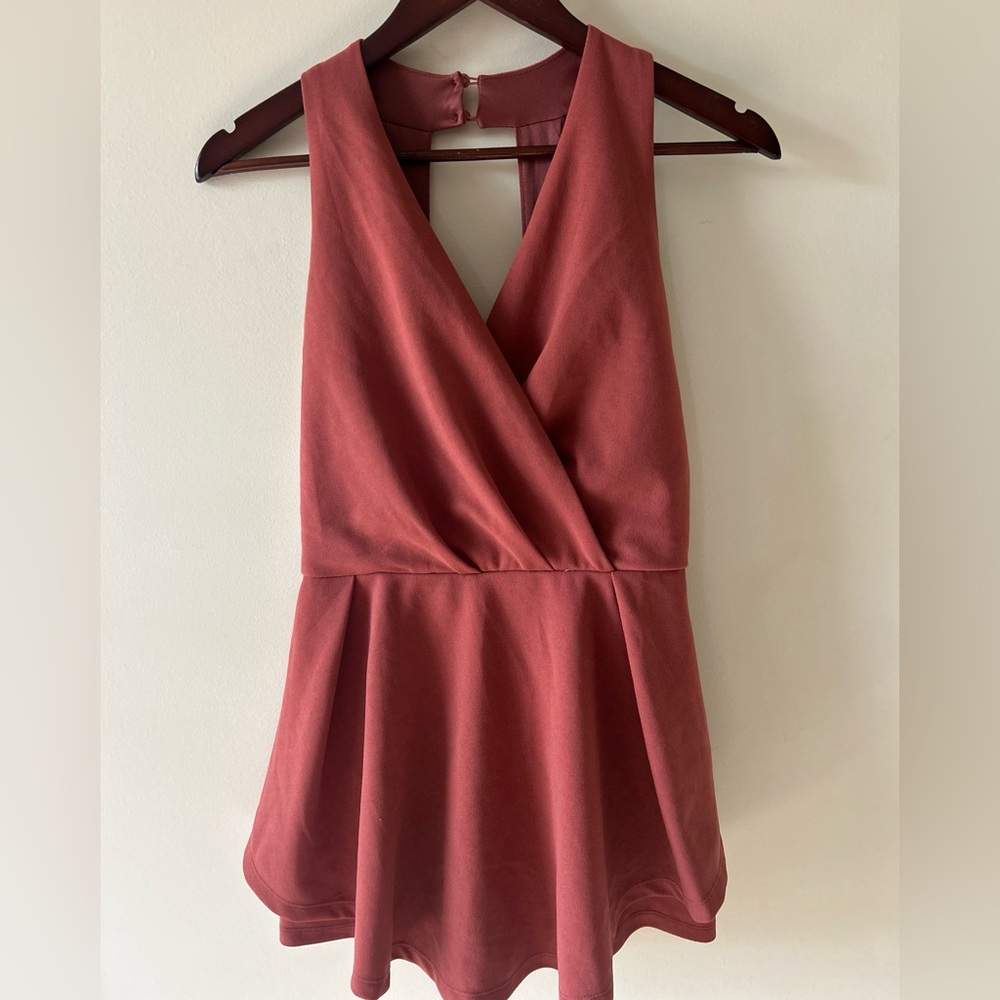 Dark pink, burgundy romper by Purple Snow in size large